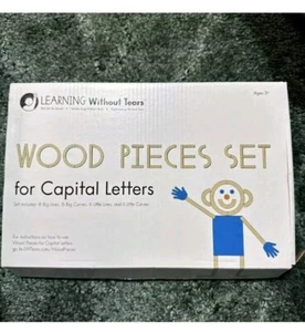 NEW Handwriting Without Tears Wood Pieces Set Capital Letters Pre-K Kinder 1st - Picture 1 of 1