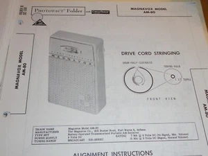 Original Sams Photofact Manual MAGNAVOX AM-80 (559) - Picture 1 of 1