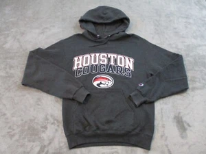 VTG Houston Cougars Hoodie Mens Small Gray Sweatshirt Pullover Football Champion - Picture 1 of 19