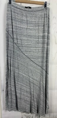 FALDA LARGA MAXI ACAMPANADA MOSSIMO XL Gris Claro Tinte Espacial Elastizada Foto 1 de 4