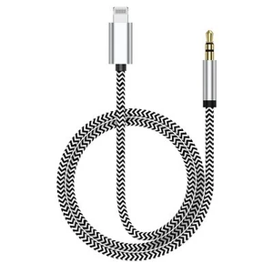 Cable auxiliar del adaptador del conector para auriculares de 3.5 mm para iPhone - Picture 1 of 7