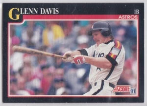 M) 1991 Score Baseball Trading Card - Glenn Davis #830 - Picture 1 of 2