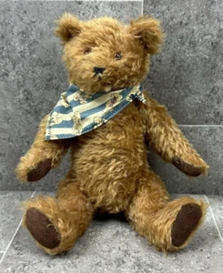 Peluche oso de peluche con pañuelo para el cuello y ruido peluche peluche vintage #v1 - Imagen 1 de 3
