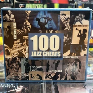 100 Jazz Greats 4 CD Set Brand New Billie Holiday Nat King Cole Ella Fitzgerald - Picture 1 of 12