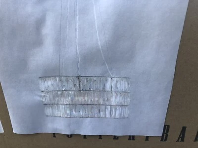 Pottery Barn Adeline 水晶小号圆形吊灯,镍,19.5 英寸已售完@ PB — 第 1/4 张图片