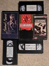 6 rare LIVE concert VHS TAPES,OZZY,ANTHRAX,SCORPIONS,MICHAEL MONROE,CONTRABAND 