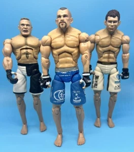 (3) Figuras de acción UFC Jakks 2009 Brock Lesner, Forrest Griffin, Chuck Liddell - Imagen 1 de 16