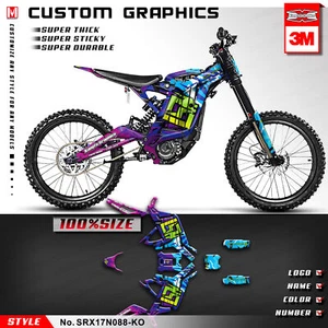 Kungfu Graphics Vinyl Sticker Decal Kit for Sur-Ron Light Bee X LBX Blue Purple - Foto 1 di 19