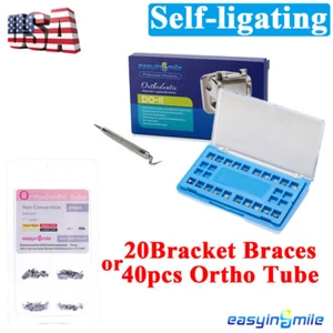 Ortho Self-ligating Brackets Dental MINI Brace MBT/ROTH 3/345 Hooks&Buccal tubes - Picture 1 of 8