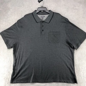 Van Heusen Herren Erwachsene Größe 3XL Polo Flex Schwarz Baumwolle Kurzarm - Bild 1 von 6