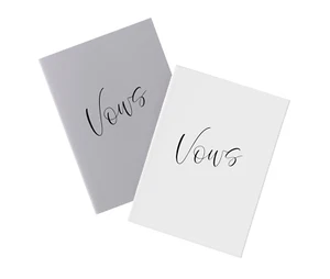 Libros de votos blancos y grises para bodas - Imagen 1 de 4