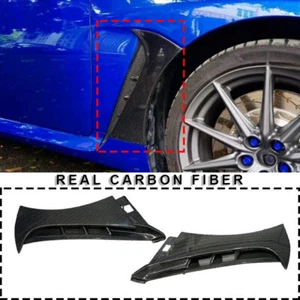 Carbon Fiber Side Fender Air Vent Cover Trim fits Toyota GR86/Subaru BRZ 2022-24 - Picture 1 of 9