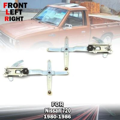 Par de puertas reguladoras de ventana delantera LR para Nissan Datsun 720 SD23 1980-1986 J18 Foto 1 de 4
