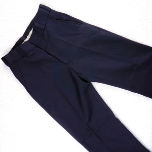 SAFEGUARD UNIFORM DUTY PANTS Police EMS Flat Front Dark Navy Blue Unhemmed 28 - Picture 1 of 9