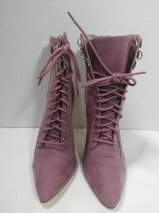 Women’s Shoe Dazzle Heeled Boots Booties purple Size 7  - Picture 1 of 7