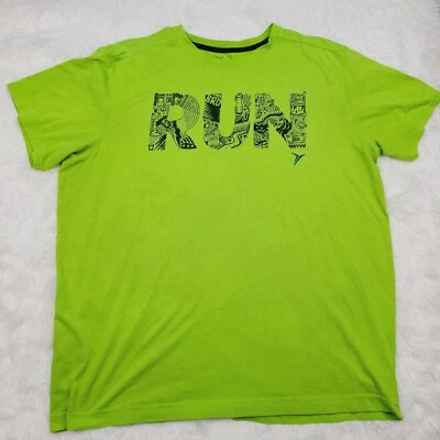 Camiseta Old Navy Active Run XL Para Hombre Verde Brillante Manga Corta Go-Dry Correr Foto 1 de 4