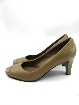 Zapatos de tacón de cuero oliva BALLY Grancia talla EU 38,5 US 8 Suiza Foto 1 de 4