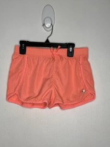 Zeropulsar Active Shorts Girls Size 12 Neon Orange Elastic Waist Woven Unlined - Picture 1 of 3