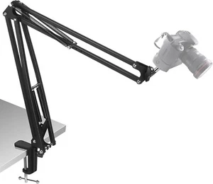OVERHEAD TRIPOD for DSLR Camera Desk Mount Stand Articulating Boom Arm SALE NEW - Picture 1 of 11