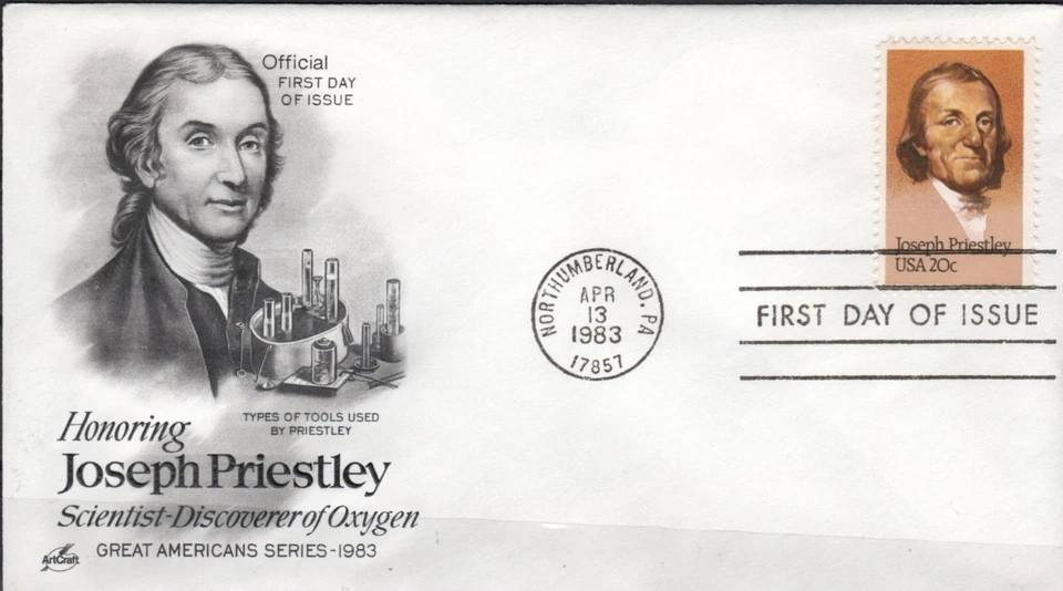 US Scott #2038 "Joseph Priestley" FDC - Image 1 of 1