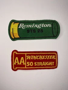 Vintage Hunting Vest Jacket Patches Remington Firearms STS Winchester AA - Picture 1 of 3