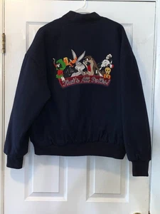 VINTAGE THAT'S ALL FOLKS LOONEY TUNES HERREN GROSSE WOLLJACKE - Bild 1 von 10