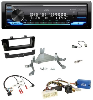 JVC Bluetooth DAB USB Lenkrad Autoradio für Kia Picanto ab 2017 Klavierlack - Bild 1 von 4
