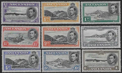 Ascension 1938-44 part set See description MH Pictorial Definitives - Image 1 of 2