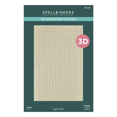 Spellbinders 3D Embossing Folder by Suzanne Hue Linen - Image 1 of 4