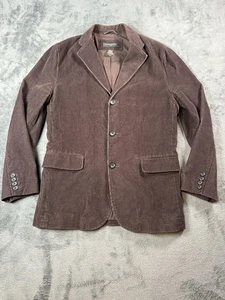 Banana Republic Blazer Mens Medium Brown Corduroy Sport Coat 3 Button Jacket - Picture 1 of 19