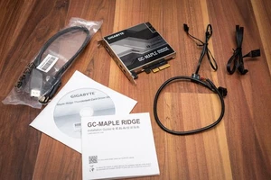 Gigabyte GC-MAPLE RIDGE Thunderbolt 4 PCI-Ex4 USB Type-C DisplayPort karta - Zdjęcie 1 z 4