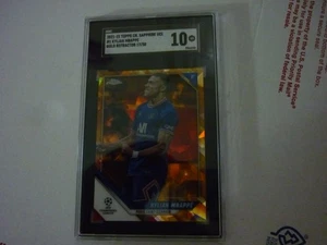 Kylian Mbappe 2021-22 Topps Chrome Sapphire UCL #1 Orange 17/50 SGC 10 - Picture 1 of 4
