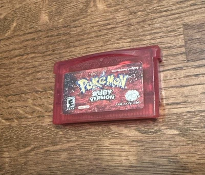 Pokémon: Ruby Version (Game Boy Advance, 2003) Label Damage - Image 1 of 3