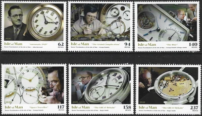 2020 Isle of Man Sg 2585/2590 Master Watchmakers of the Isle of Man MNH - Image 1 of 2