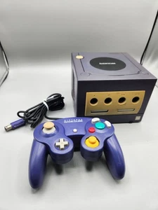 Nintendo GameCube Violet Console NTSC-U/C + Controller 0988M - Picture 1 of 11