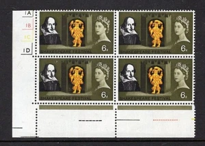 1964 6d SHAKESPEARE 'MISSING FLOORBOARDS' CONSTANT VARIETY U/MINT (O). SG 647 - Picture 1 of 1
