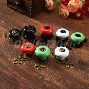 Vintage Ceramic Drawer Knobs Cabinet Cupboard Kitchen Furniture Door Pull Handle - Picture 1 of 20