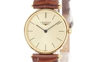 Reloj para mujer Longines La Grande Classique L4.135.2 24 mm cuarzo esfera dorada 24 mm - Imagen 1 de 17