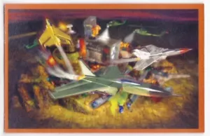 Tarjeta coleccionable Magic Box Micro Machines aviones de combate mate RARA - Imagen 1 de 2