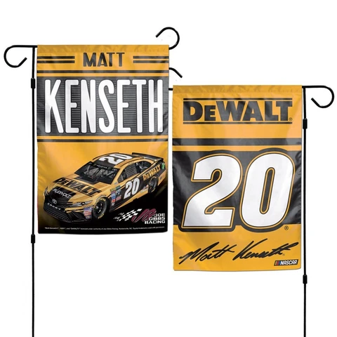 Matt Kenseth Wincraft 2017 #20 DeWalt Double Sided 12x18 Garden Flag Cover