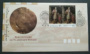 1996 Australia Joint Issue Christmas Island 300th Anniv De Vlamingh's Voyage FDC - Picture 1 of 2