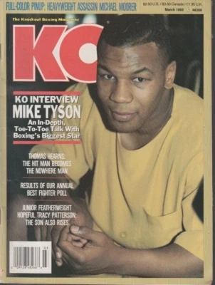 KO-Knock Out Boxing Magazine Mike Tyson March 1992 KL5663 - Image 1 of 4