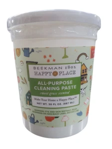 Beekman 1802 Happy Place All-Purpose Cleaning Paste 30oz Tub Sweet Grass Scented - Picture 1 of 3