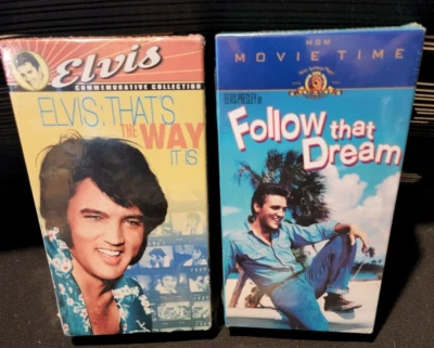 Lot of 2 Elvis Presley VHS tapes - MGM Stamped and sealed New... Foto 1 de 4