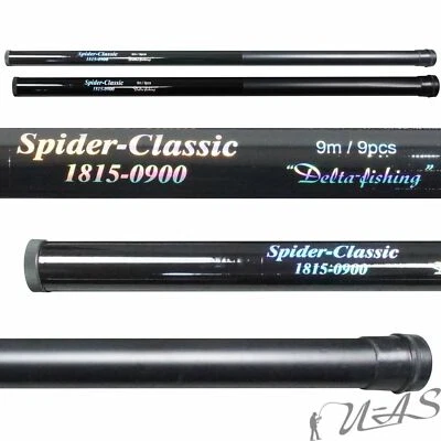 Delta-Fishing Stippe 9,00M Teleskop Stipp Rute Cb Funk Antenne Geocaching Kva