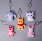 5 Styles Disney Strawberry Marie Cat Winnie Eeyore Mini Plush Pendant Toys Dolls