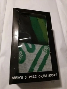 Rick and Morty Hombres Novedad Crew Calcetines Zapato talla 6-12 dos pares - Imagen 1 de 2