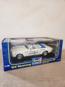 REVELL DIE-CAST '64 Mustang Indianapolis 500 Pace Car 1:18 NIB - Picture 1 of 6