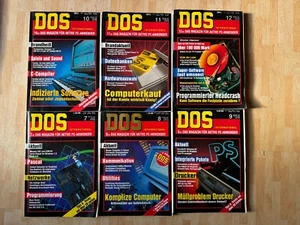 6 Original-Ausgaben der Kult-Zeitschrift „DOS International“ aus dem Jahr 1992 - Bild 1 von 1