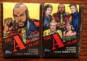 Paquetes de cera sellados A-Team sin abrir (2) 1983 - Imagen 1 de 3